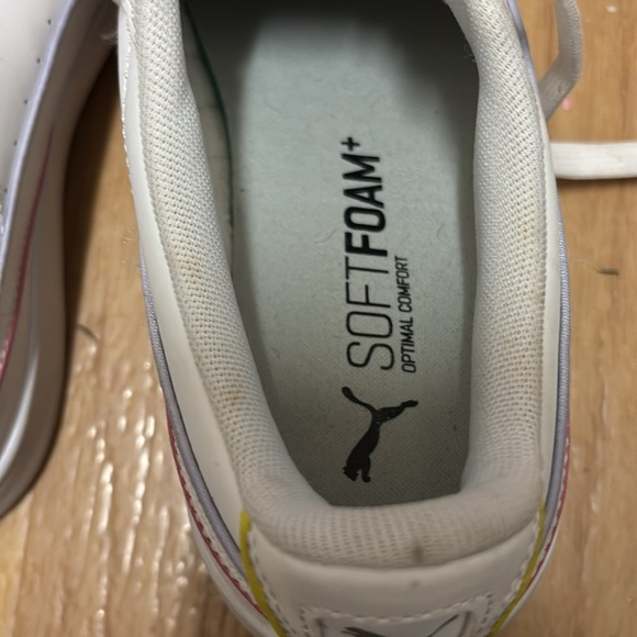 Puma Vikky v2 Sneaker Women 8.5 US 39 EUR 6 UK White Leather Classic Basketball - Picture 10 of 16